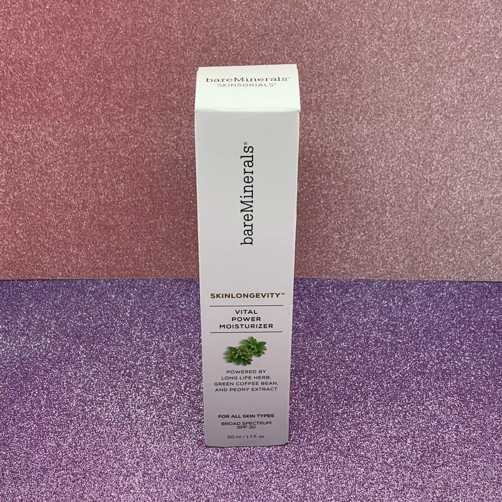 🌸 Bareminerals - Vital Power Moisturizer - SPF - New in Box - Full Size - Picture 4 of 6